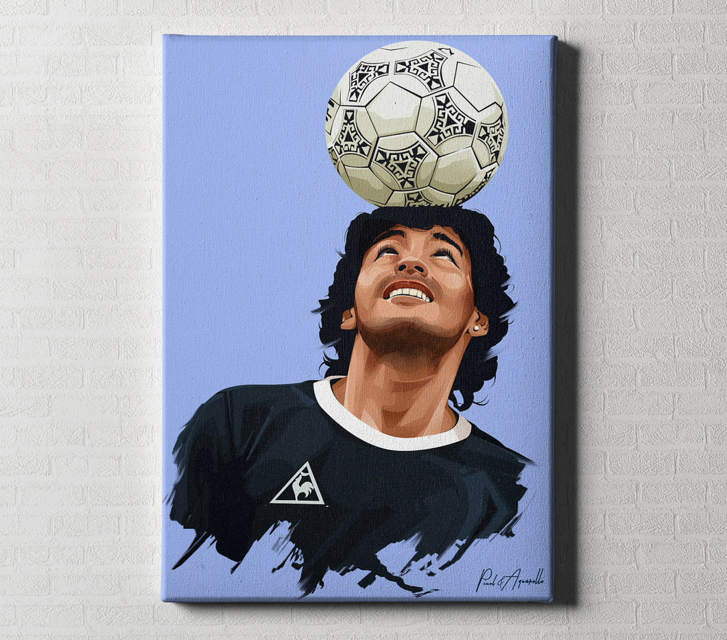 Maradona par Pixel & Aquarelle