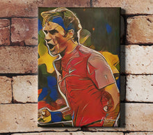 Charger l&#39;image dans la galerie, Roger Federer par Pixel &amp; Aquarelle en Pablo Picasso
